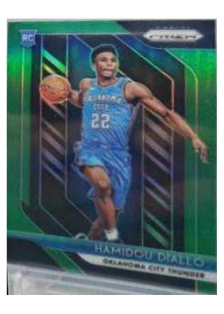 2018-19 Panini Prizm Base Set Hamidou Diallo Green Prizm #9 card