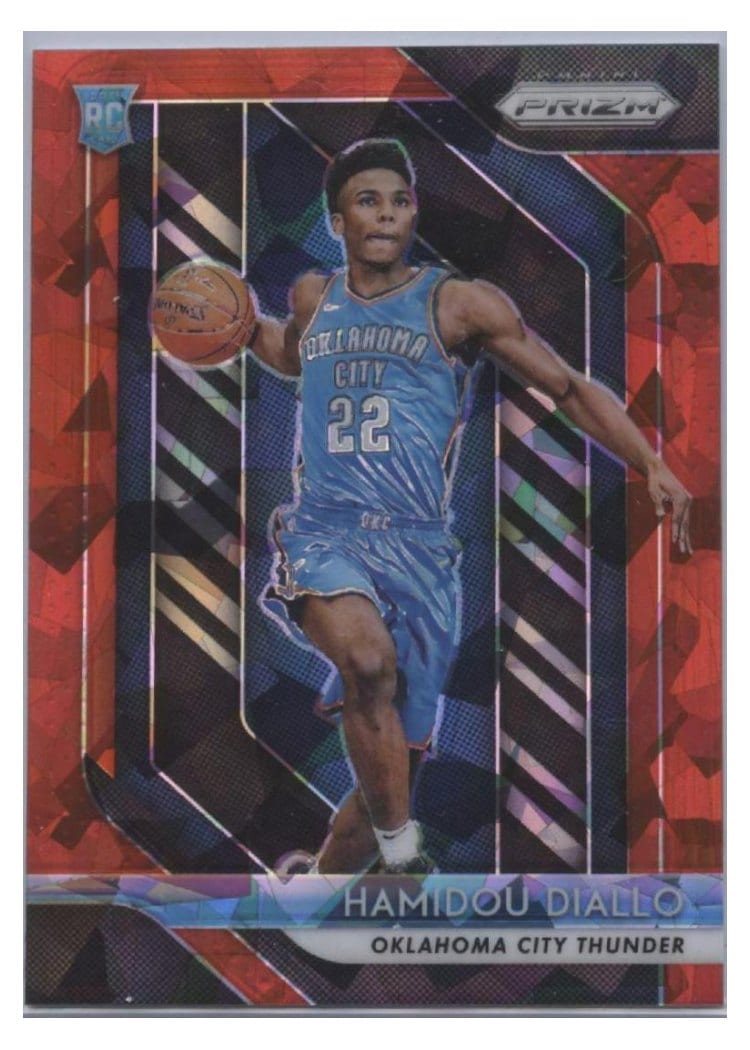 2018-19 Panini Prizm Base Set Hamidou Diallo Red Ice Prizm #9 card