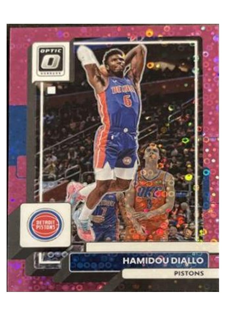 2022-23 Donruss Optic Base Set Hamidou Diallo Fast Break Pink #97 card