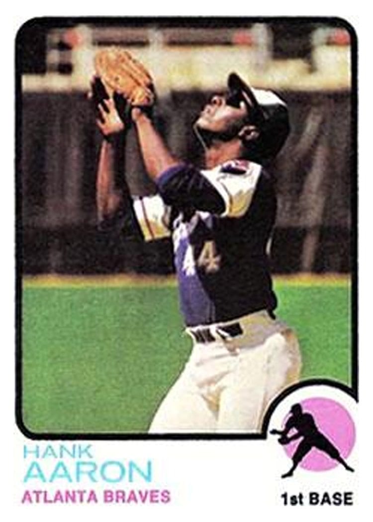 1973 Topps Hank Aaron #100 card