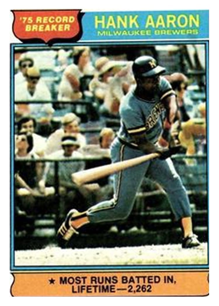 1976 Topps Hank Aaron #1 card