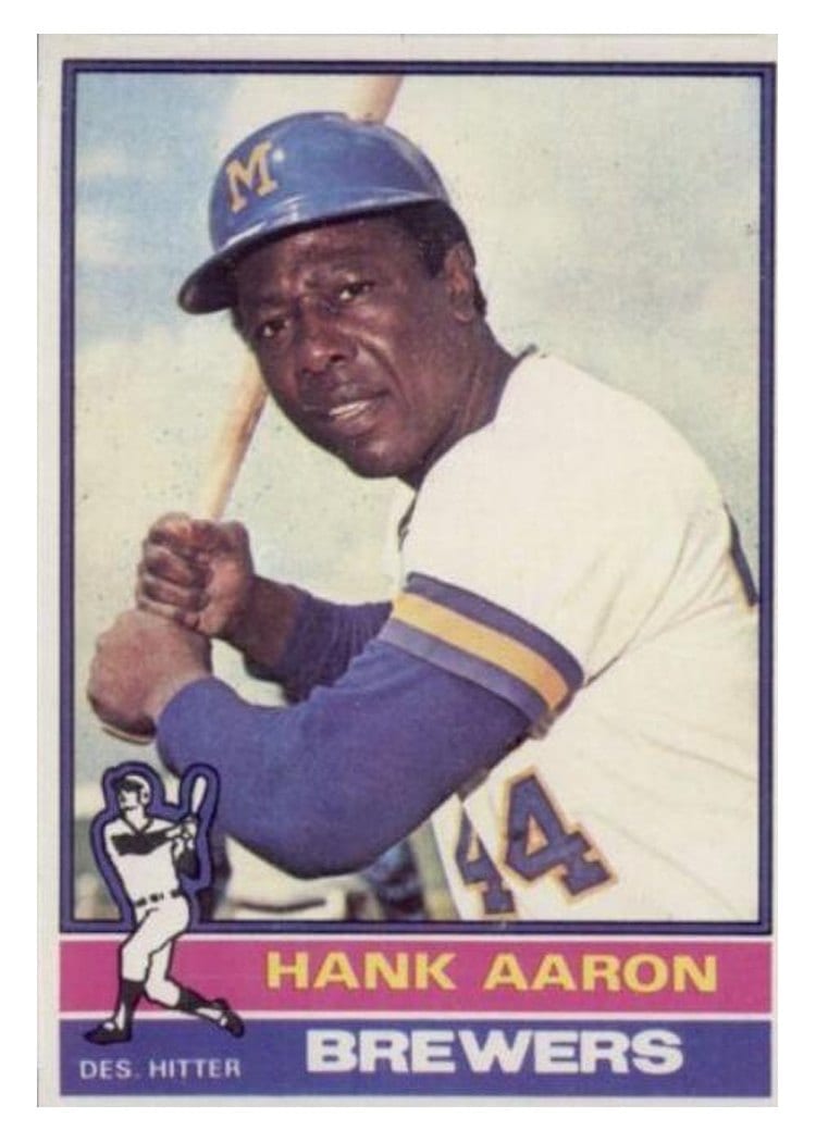 1976 Topps Hank Aaron #550 card