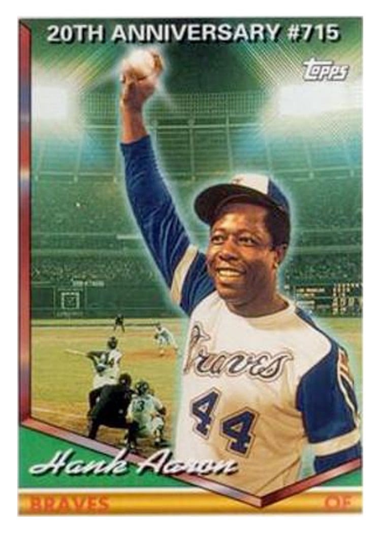 1994 Topps Base Set Hank Aaron #715 card