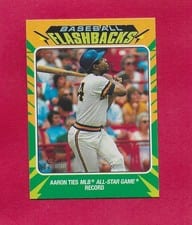 2024 Topps Heritage Mini Baseball Flashbacks Hank Aaron #BF-6 card