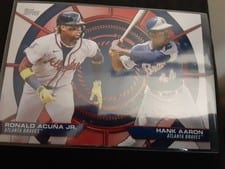 2025 Topps Dynamic Duo Hank Aaron / Ronald Acuna Jr. #DD-16 card