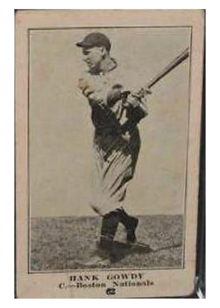 1917 Collins McCarthy Hank Gowdy #62 card