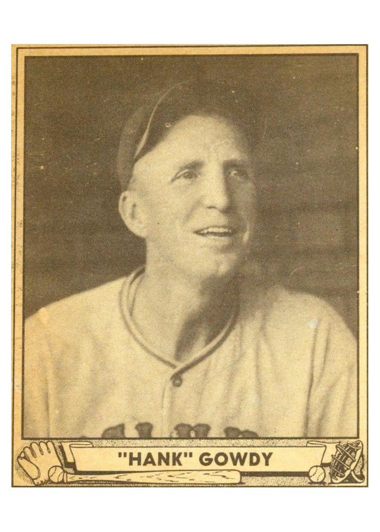 1940 Play Ball Hank Gowdy #82 card