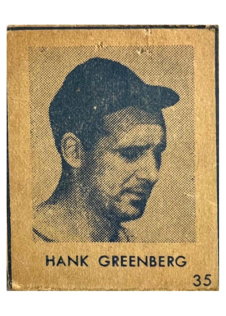 1948 R346 Blue Tint Hank Greenberg #35 card