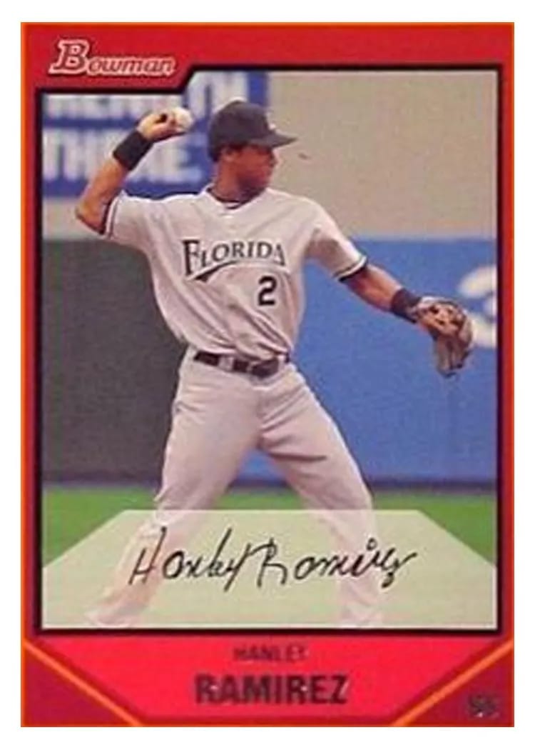 2007 Bowman Hanley Ramirez #1 card