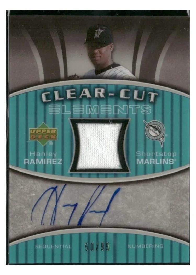 2007 Upper Deck Elements Clear Cut Autograph Hanley Ramirez #CCE-HR card