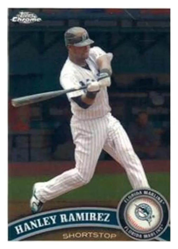 2011 Topps Chrome Hanley Ramirez #10 card