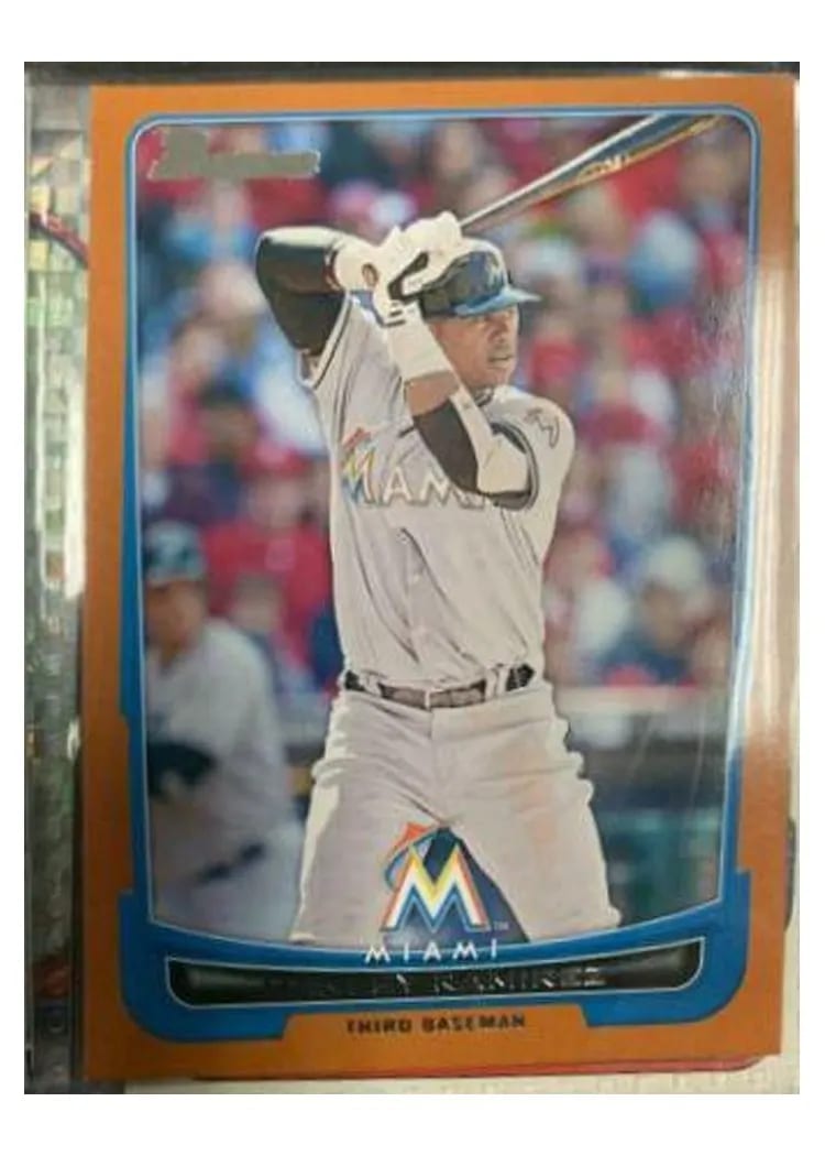 2012 Bowman Hanley Ramirez #71 card
