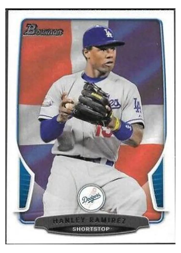 2013 Bowman Hanley Ramirez #8 card