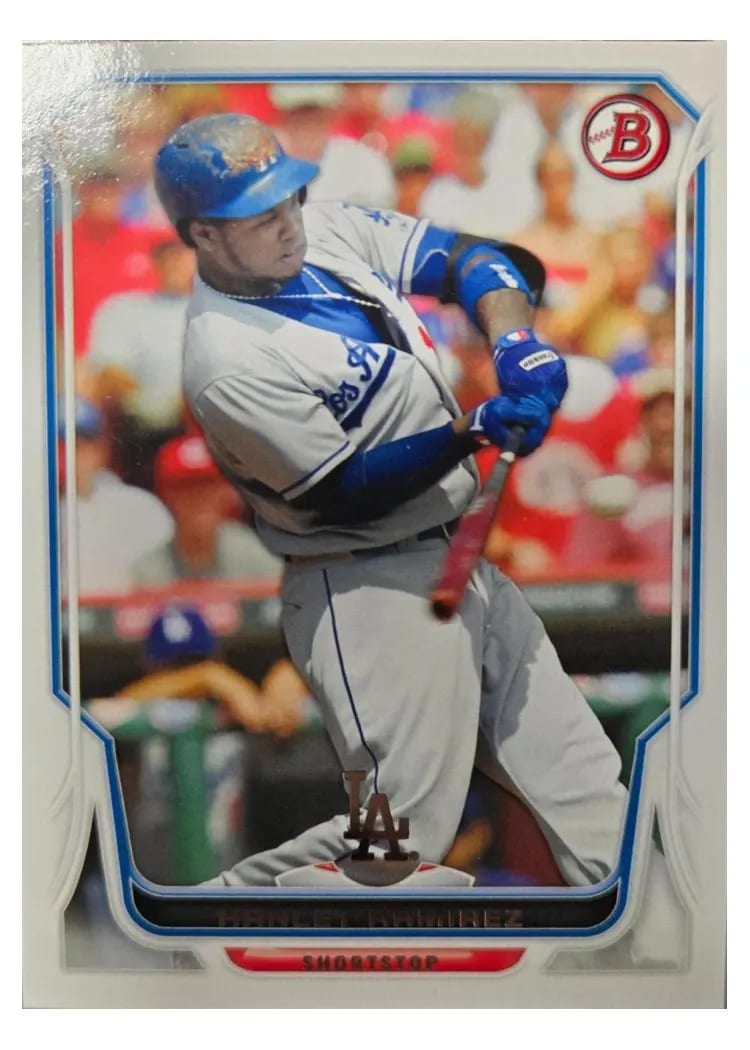 2014 Bowman Hanley Ramirez #75 card