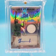 2024-25 Bowman's Best University Let It Rain Relic Autographs Hannah Hidalgo #LRRA-HH card