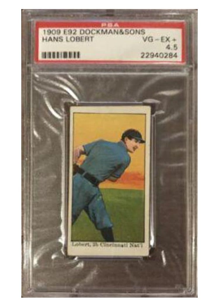 1909 E92 Dockman & Sons Hans Lobert card