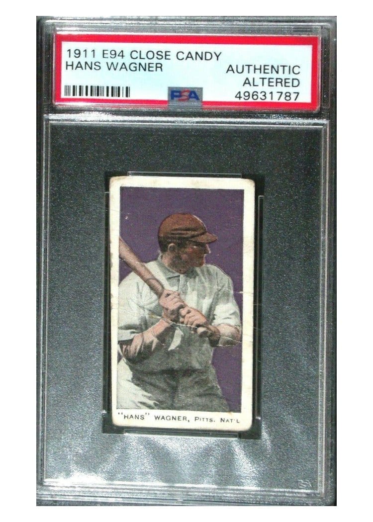1911 E94 Close Candy Hans Wagner card