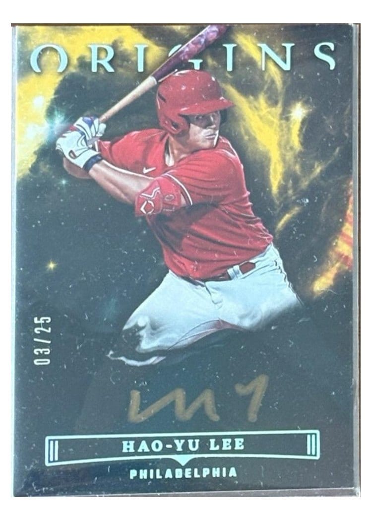 2023 Panini Chronicles Origins Rookie Signatures Hao-Yu Lee #OPS-HL card