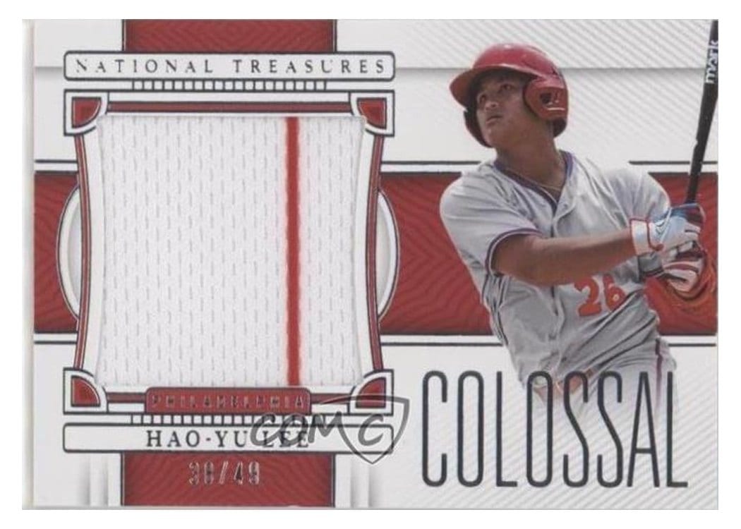 2023 Panini National Treasures Colossal Materials Hao-Yu Lee #5 card