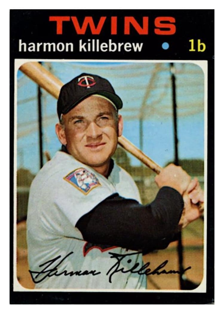 1971 Topps Harmon Killebrew #550 card