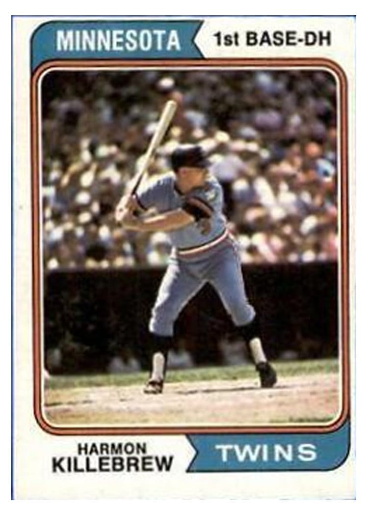 1974 Topps Harmon Killebrew #400 card
