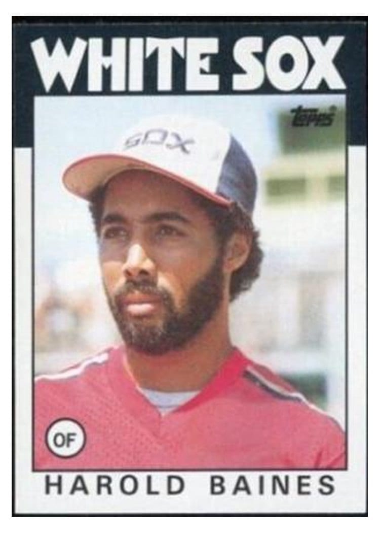 1986 Topps Harold Baines #755 card