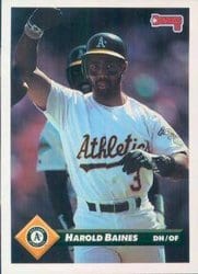 1993 Donruss Base Set Harold Baines #725 card