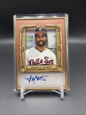 2024 Topps Gilded Collection Gold Frame Hall of Famers Autographs Harold Baines #HAFA-HB card