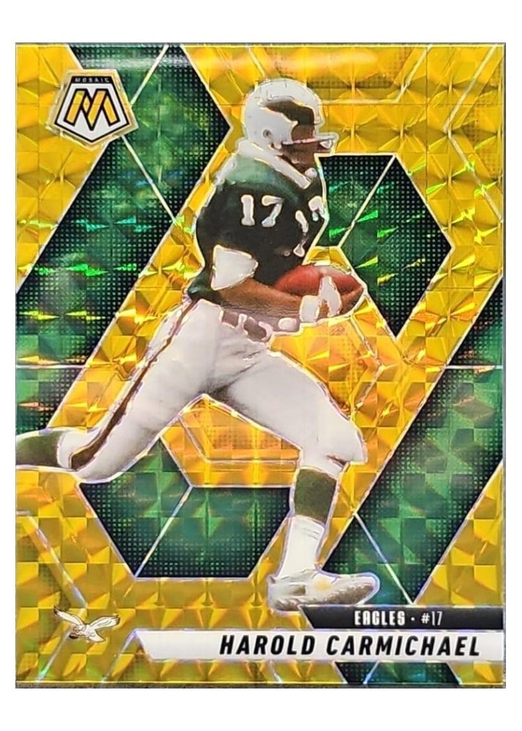 2025 Panini Mosaic Base Set Harold Carmichael Gold #55 card