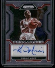 2021-22 Panini Prizm Penmanship Harold Miner #PM-HMN card