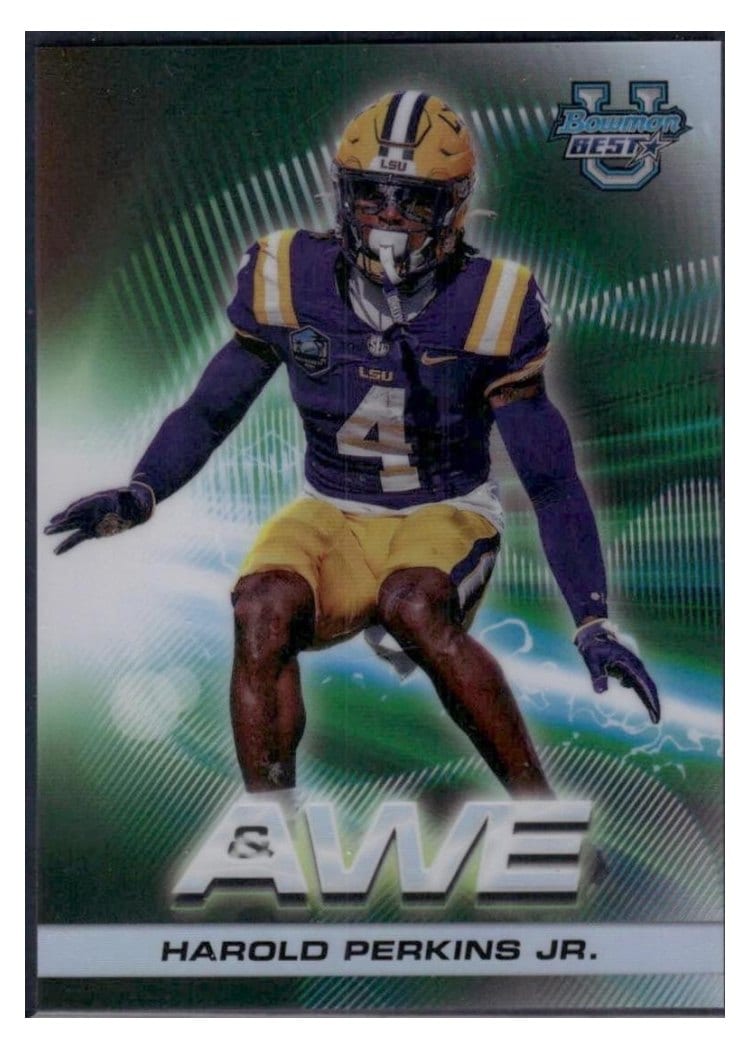 2024 Bowman University Best Shock & Awe Set Harold Perkins Jr. #SA-13 card