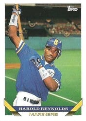 1993 Topps Base Set Harold Reynolds #757 card
