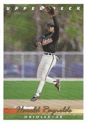 1993 Upper Deck Base Set Harold Reynolds #803 card