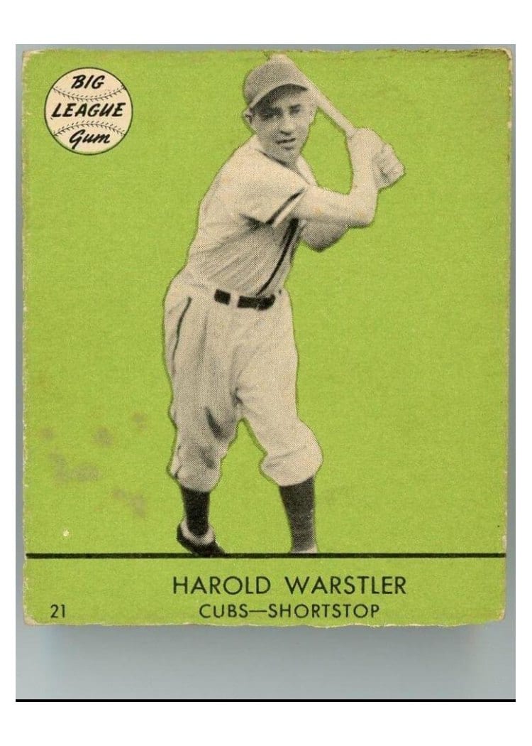 1941 Goudey Harold Warstler #21 card