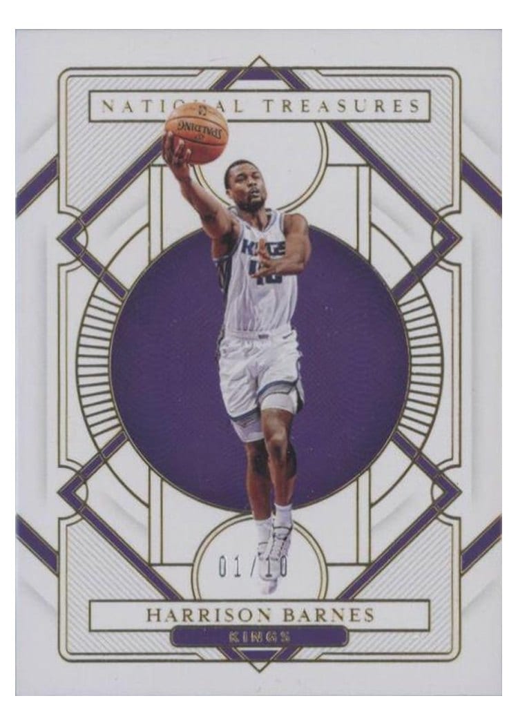 2020-21 Panini National Treasures Base Set Harrison Barnes #80 card