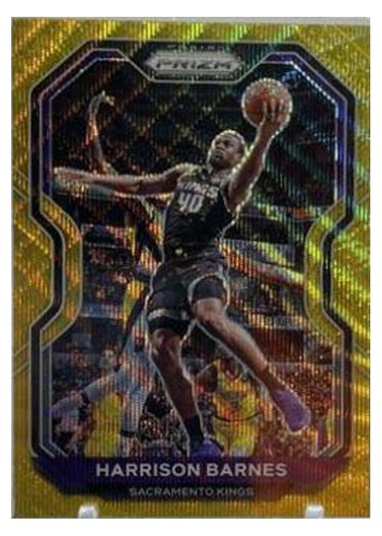 2020-21 Panini Prizm Base Set Harrison Barnes Gold Wave Prizm #94 card