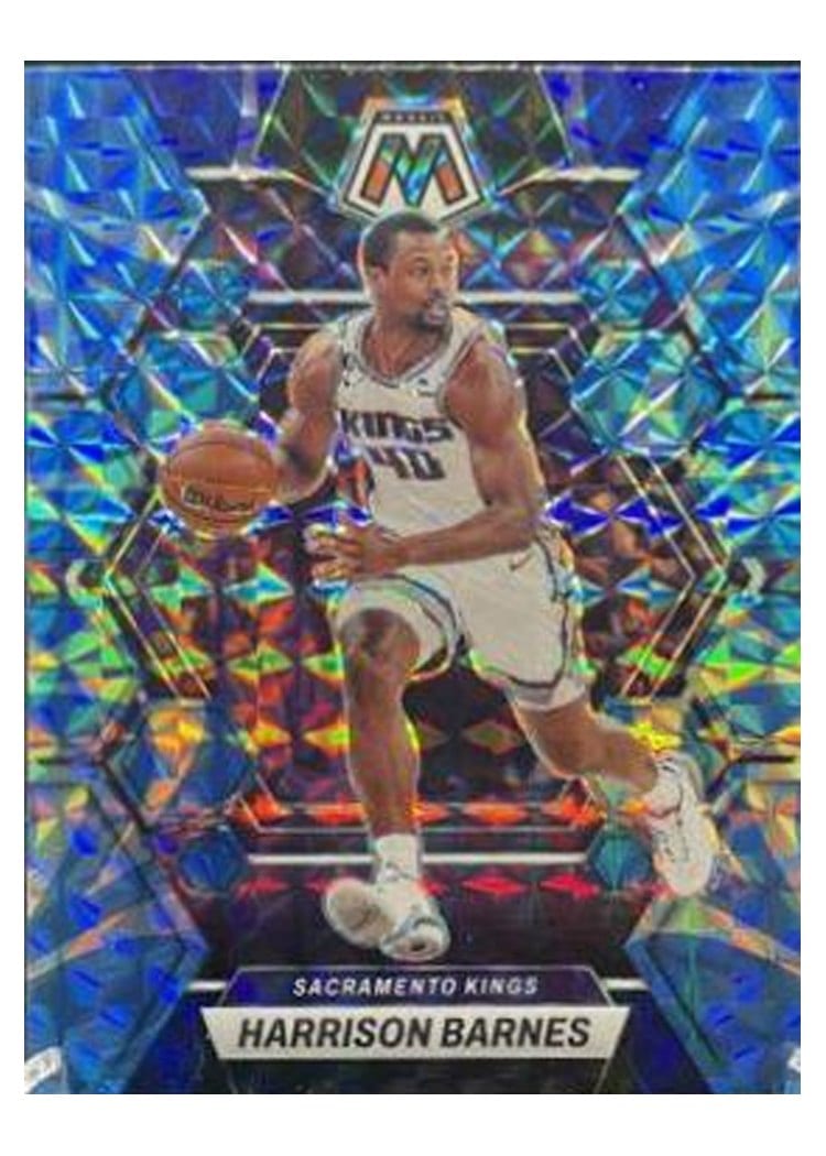 2022-23 Panini Mosaic Base Set Harrison Barnes Reactive Blue #191 card