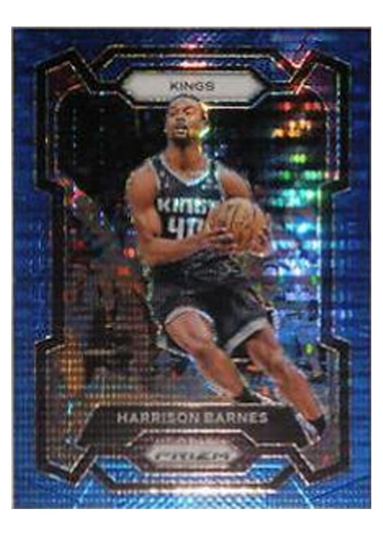 2023-24 Panini Prizm Base Set Harrison Barnes Blue Seismic #221 card