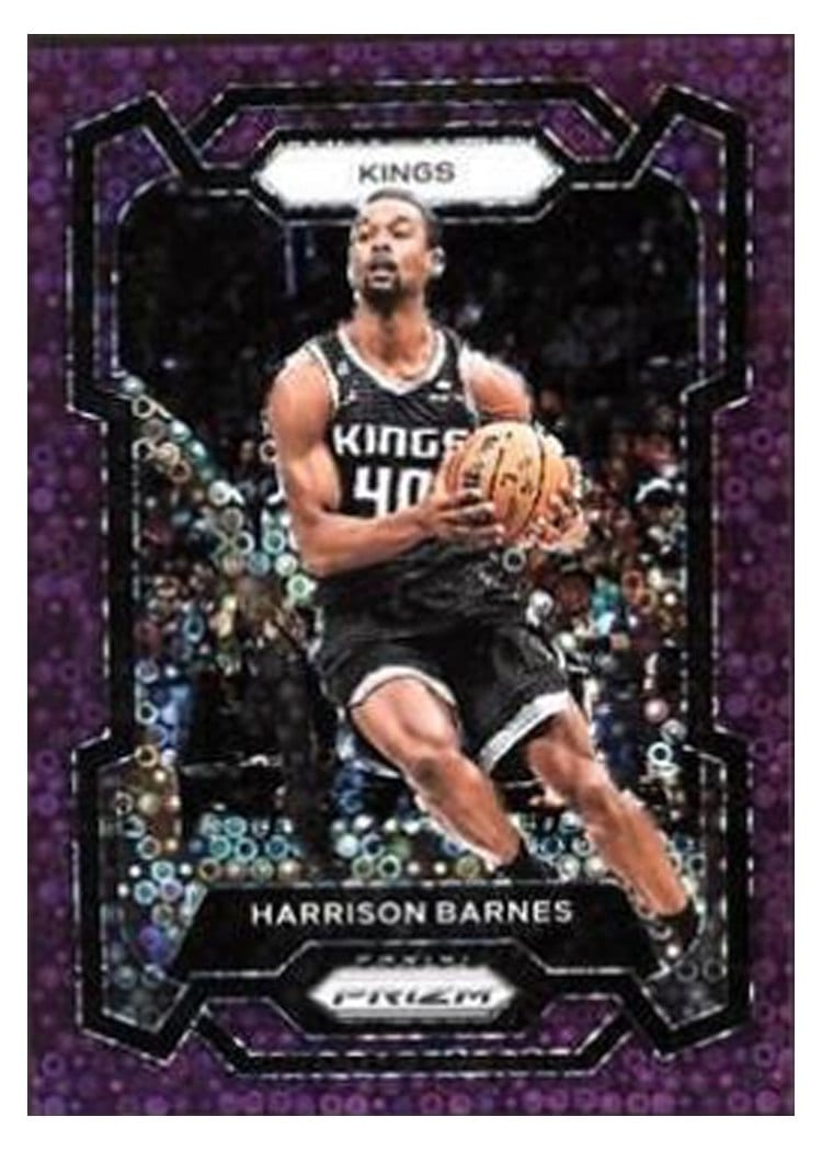2023-24 Panini Prizm Base Set Harrison Barnes Fast Break Purple #221 card