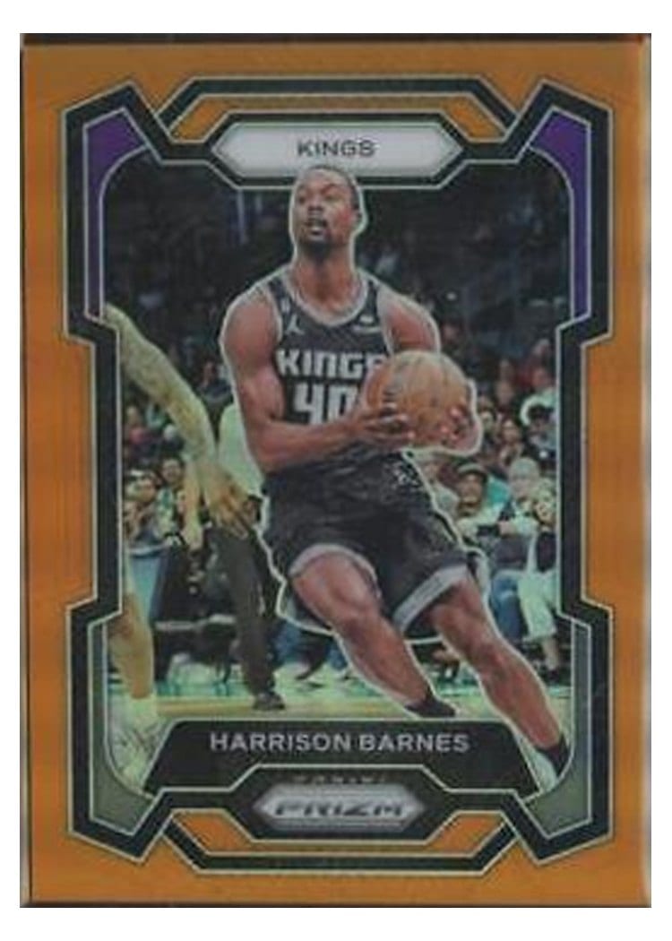 2023-24 Panini Prizm Base Set Harrison Barnes Orange #221 card