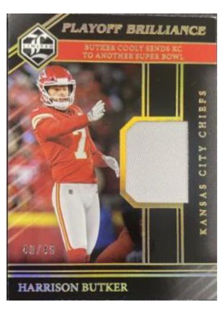 2023 Panini Limited Playoff Brilliance Harrison Butker #8 card