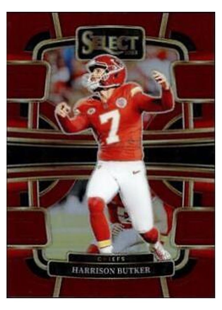 2023 Panini Select Base Set Harrison Butker Maroon Prizm #48 card