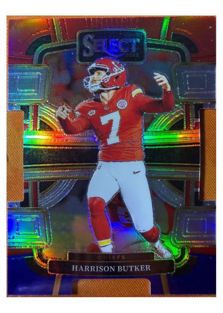 2023 Panini Select Base Set Harrison Butker Snakeskin Prizm #48 card