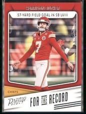 2024 Panini Prestige For the Record Harrison Butker #FR-HB card