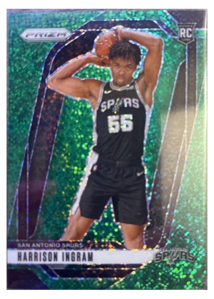 2024-25 Panini Prizm Base Set Harrison Ingram Green Sparkle #254