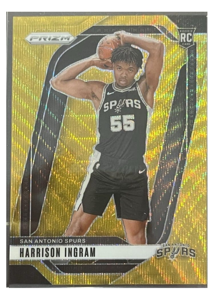 2024-25 Panini Prizm Base Set Harrison Ingram Wave Gold #254 card