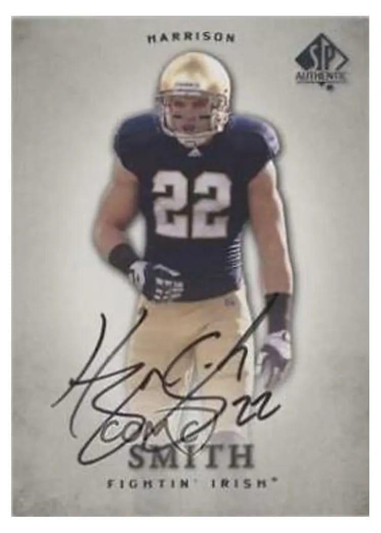 2012 SP Authentic Harrison Smith #41 card