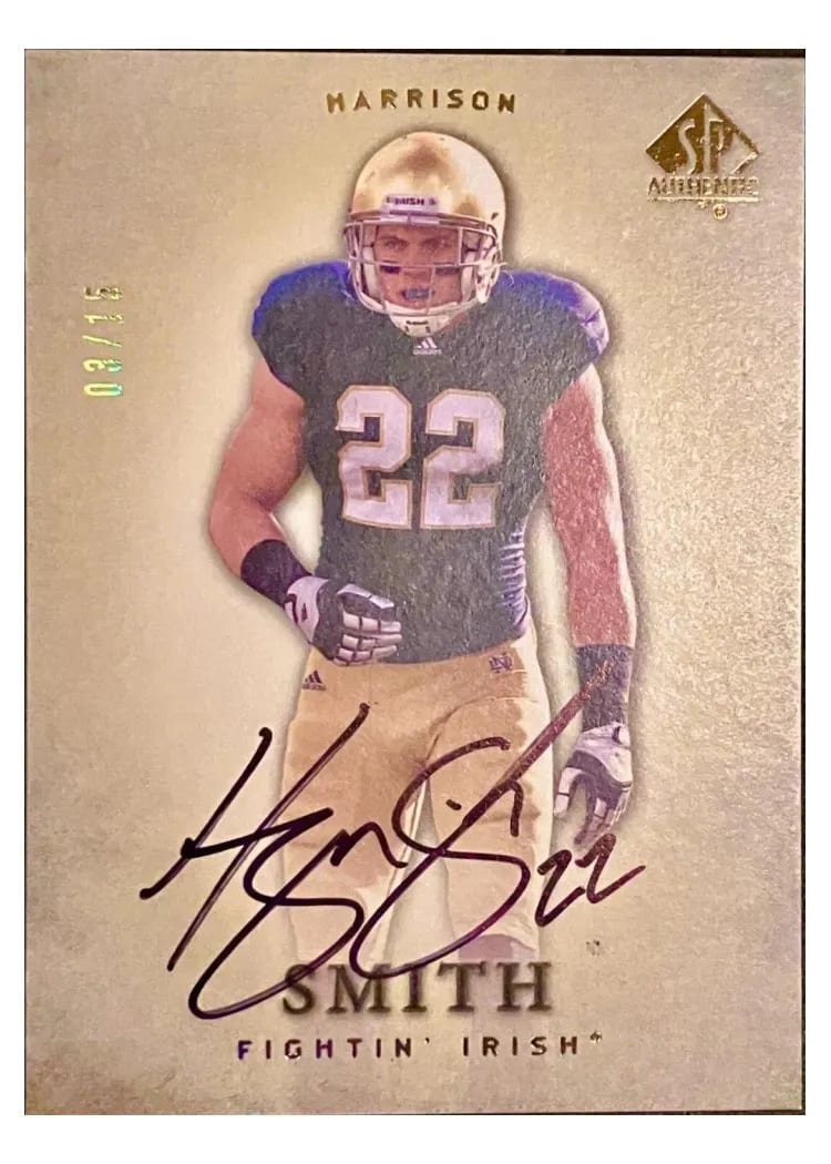 2012 SP Authentic Harrison Smith #41 card