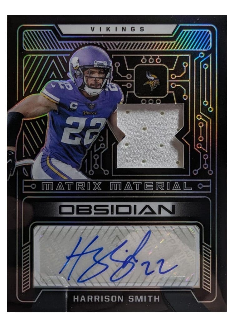 2022 Panini Obsidian Matrix Material Autos Harrison Smith #MMA-HSM