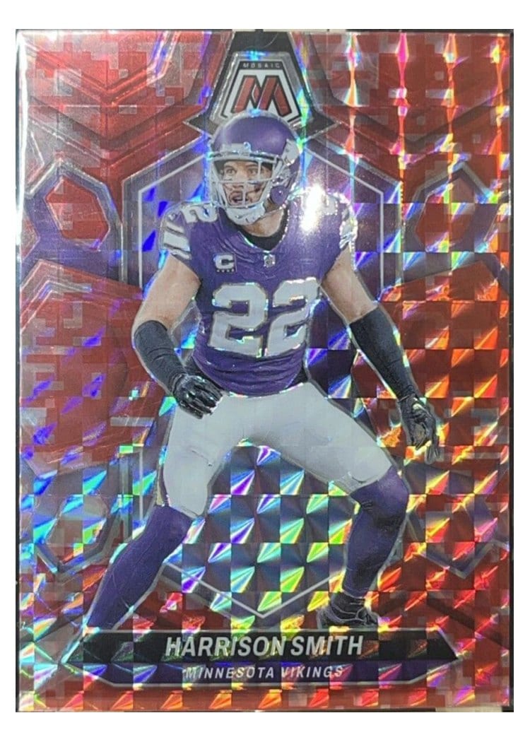 2024 Panini Mosaic Base Set Harrison Smith Camo Red #147 card